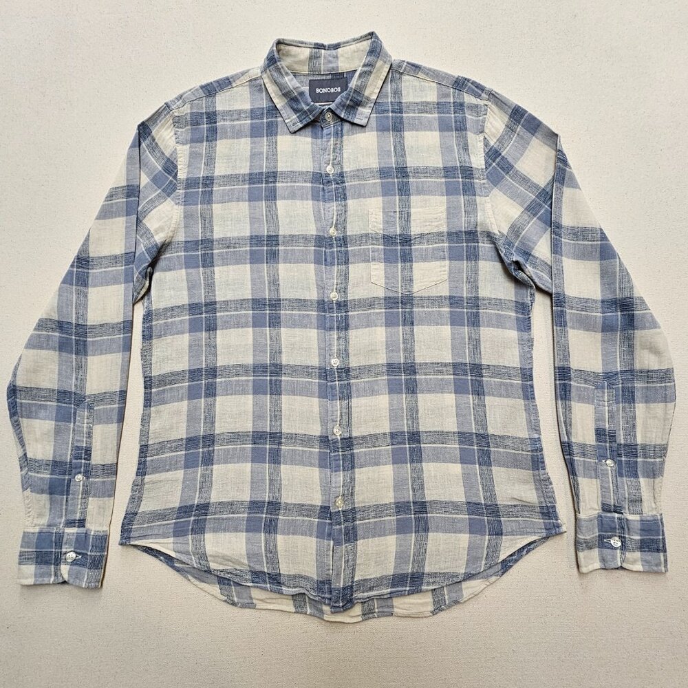 Bonobos Linen Blend Standard Fit Button Down M - image 2
